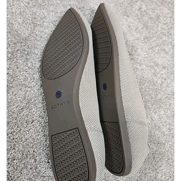 Rothy's The Point Dove Gray Knit Ballet Flats Women's Size US 9 - Picture 4 of 7